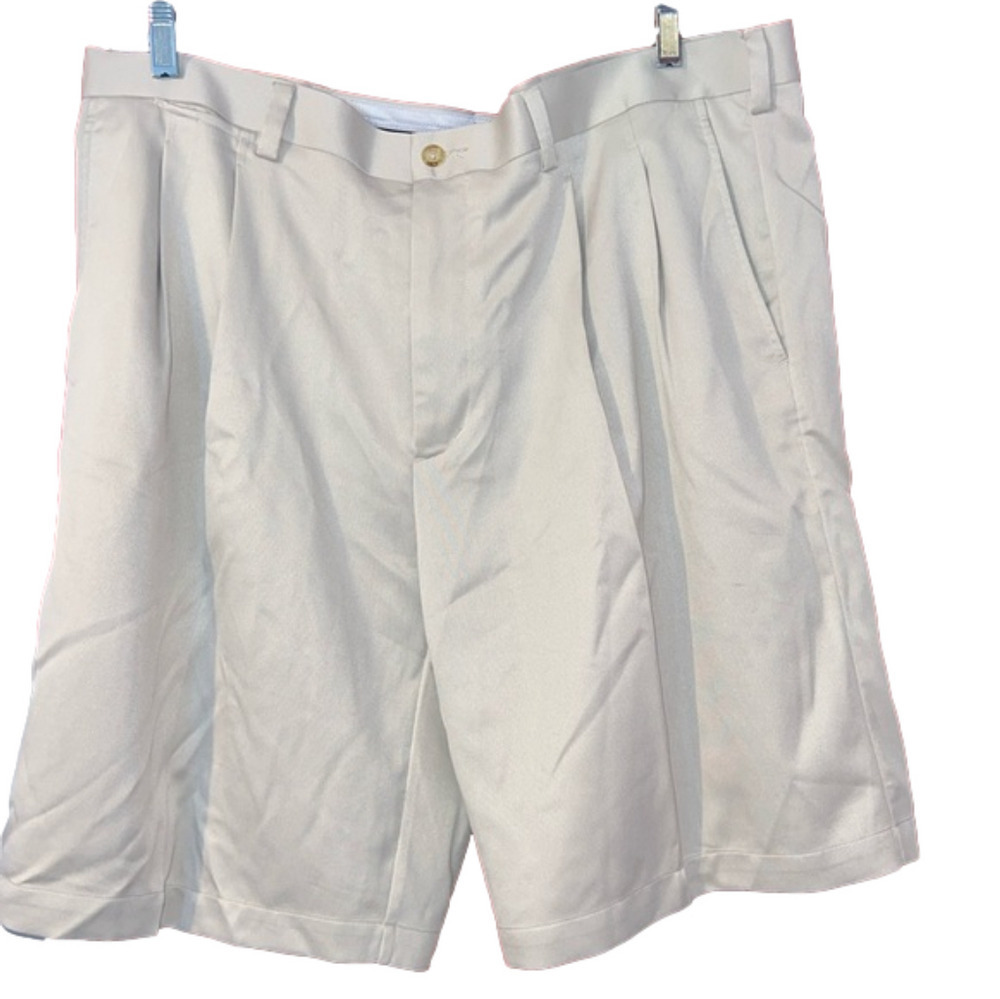 Callaway Tan Polyester Golf Casual Flat Front Shorts 40